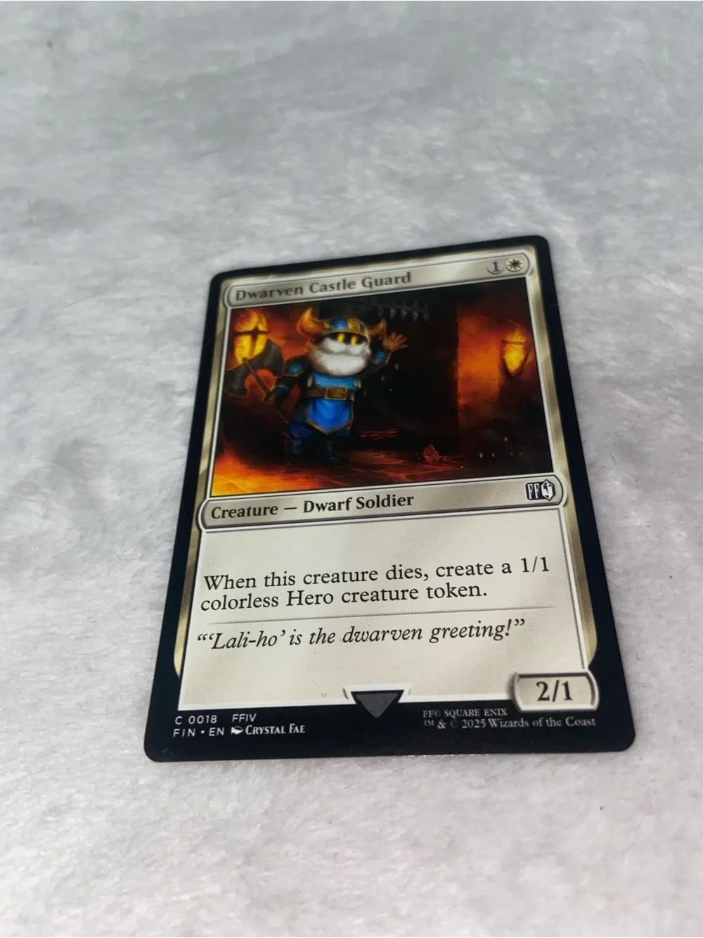 Dwarven Castle Guard card (#0018) Final Fantasy